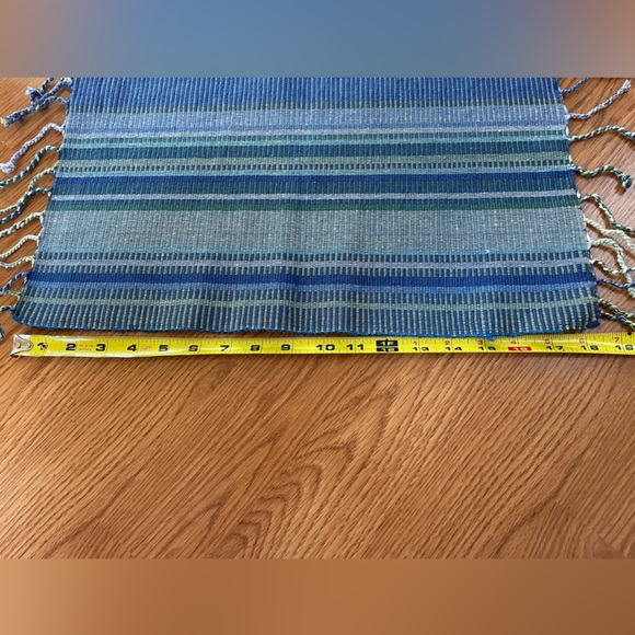 AdV new set of 6 striped fringed placemats - Picture 5 of 6